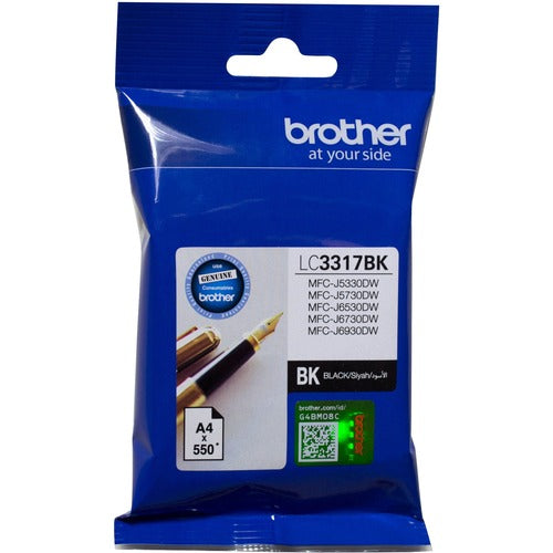 Brother LC3317BK Original Standard Yield Inkjet Ink Cartridge - Black Pack - 550 Pages
