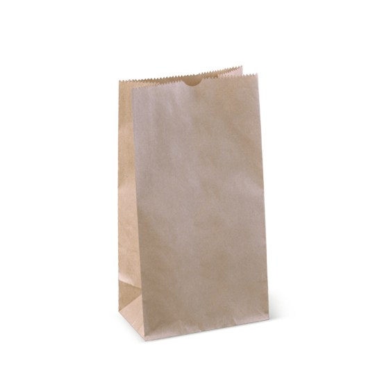 #6 Block Bottom Light Duty Paper Bag-273 x 147 x 92mm-500-Pack