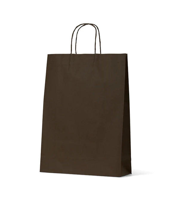 Budget Black Kraft Paper bag- Midi - 200/ctn