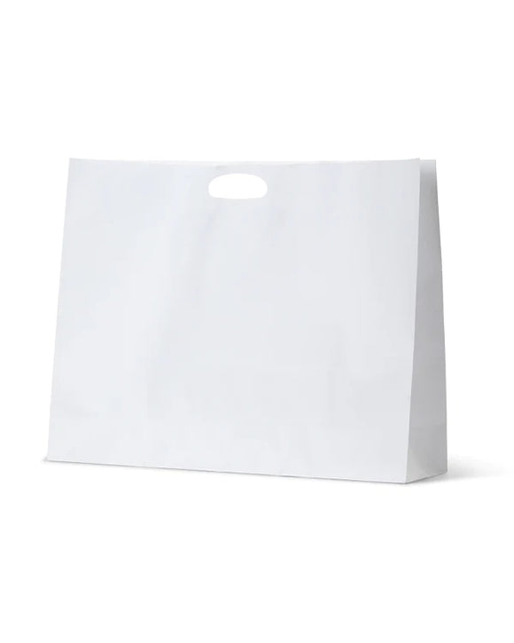 Paper Dcut White Kraft Bag - Boutique - 50/Ctn SKU: DC W4