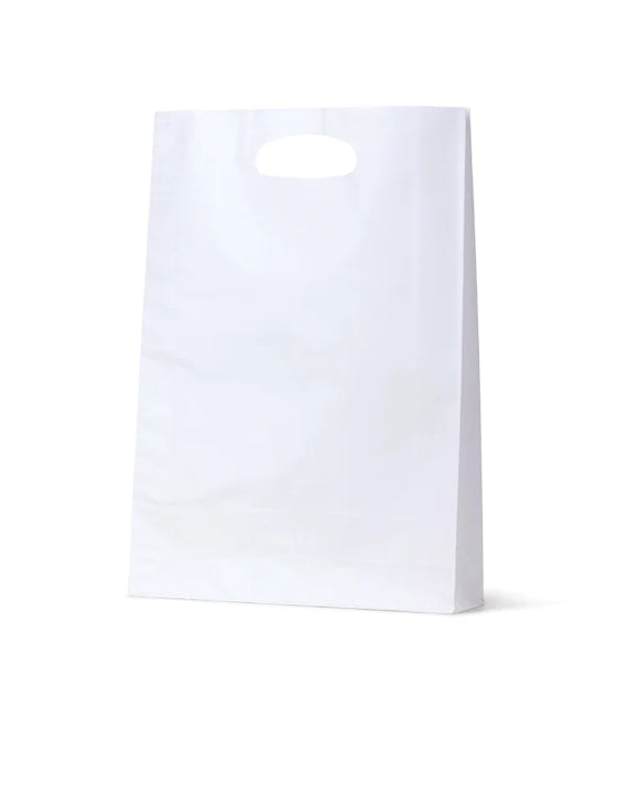 Paper Dcut White Kraft Bag - Midi - 100/Ctn SKU: DC WM