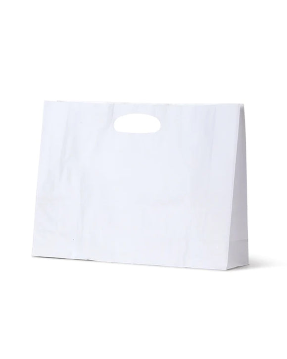 Paper Dcut White Kraft Bag - Small BTQ - 100/Ctn SKU: DC WSB