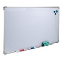Magnetic Whiteboard Aluminium Frame  1200mm W  x  900mm H  with Pen Tray