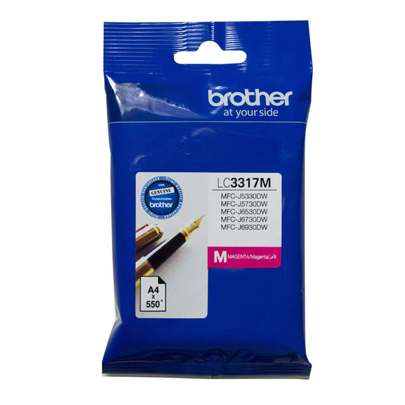 Brother LC3317M Original Standard Yield Inkjet Ink Cartridge - Magenta Pack - 550 Pages