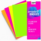 Create&innovate Colour Paper A4 80gsm Pack 100 4 Fluro