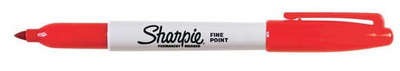 Sharpie Permanent Marker Fine 1.0mm Red