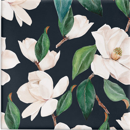 watercolour magnolia black on gloss