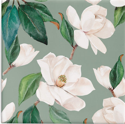 watercolour magnolia sage on matte - Available end June