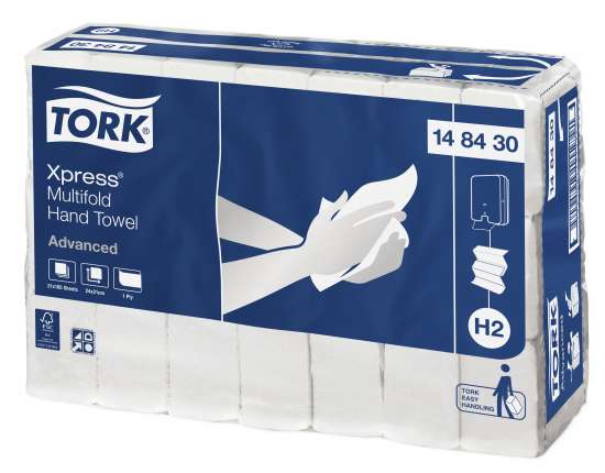 Tork Xpress H2 Multifold 1ply Hand Towel  14 84 30   21 Packs/Case
