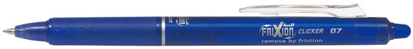Pilot Frixion Clicker Ballpoint Pen Erasable Blue