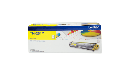 Brother TN251Y Toner Yellow yield up to 1,400 pages