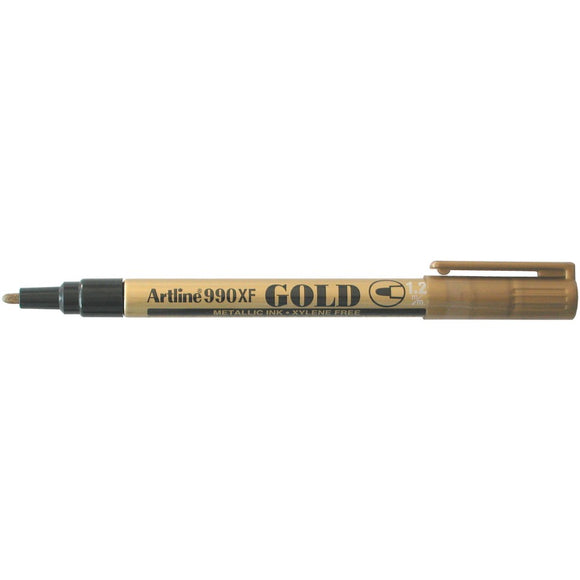 Gold Pen Artline 990 Paint Marker Fine 1.2mm Gold