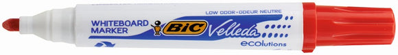 BiC Velleda Whiteboard Marker Bullet Tip  Red