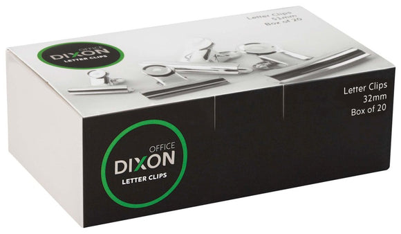 Dixon Bulldog Letter Clip 32mm  Box 12