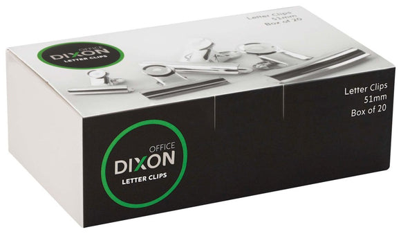 Dixon Bulldog Letter Clip 51mm  Box 12