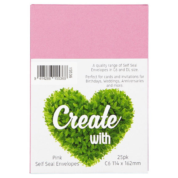 Create With DL Envelope Pink 25 pk