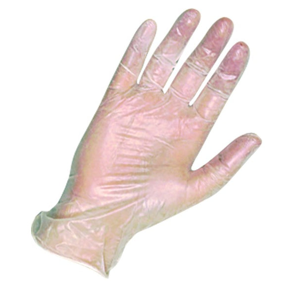 Disposable Vinyl Clear Powder Free Gloves Small Packet of 100