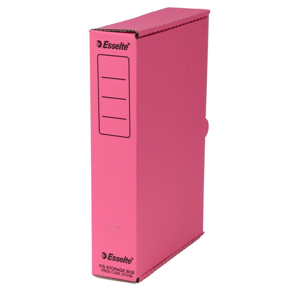 Esselte Storage Box Foolscap Pink