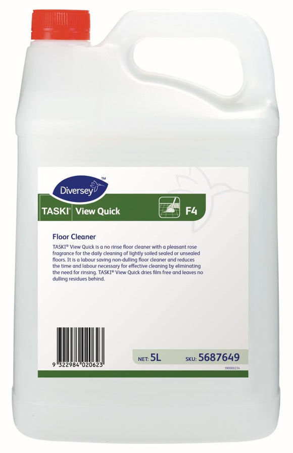Diversey F4 Taski View Quick Floor Cleaner For Mopping - 5 Litre