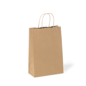 Recycled #16 Paris Brown Paper Twist Handle Bags  /  200