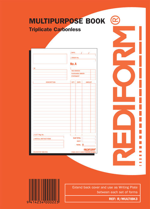 Rediform Triplicate Multipurpose Docket Book