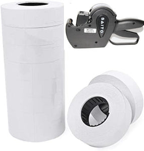 Saito 1/JP8  White Removable Pricing Rolls of Labels  -  single roll