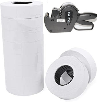 Saito 1/JP8  White Removable Pricing Rolls of Labels  -  single roll