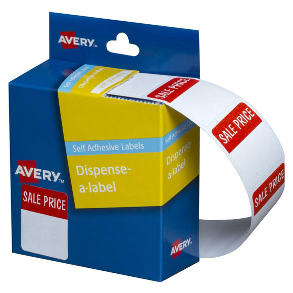 Avery Sale Price Dispenser Labels, 30 x 24 mm, 400 Labels