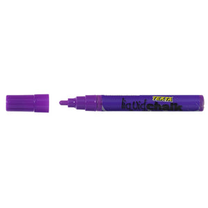 Texta Liquid Chalk Markers Dry Wipe Bullet 4.5mm Purple