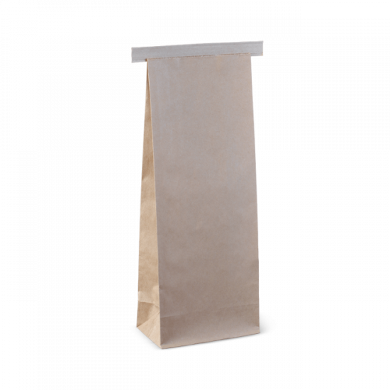 Tin Tie Paper Bag Brown Kraft-85x47x235mm-500/Case