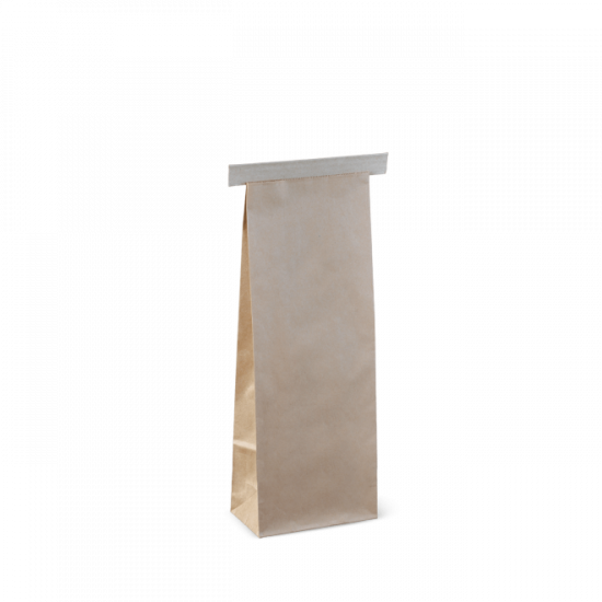 Tin Tie Paper Bag Brown Kraft-100x60x275mm-500/Case