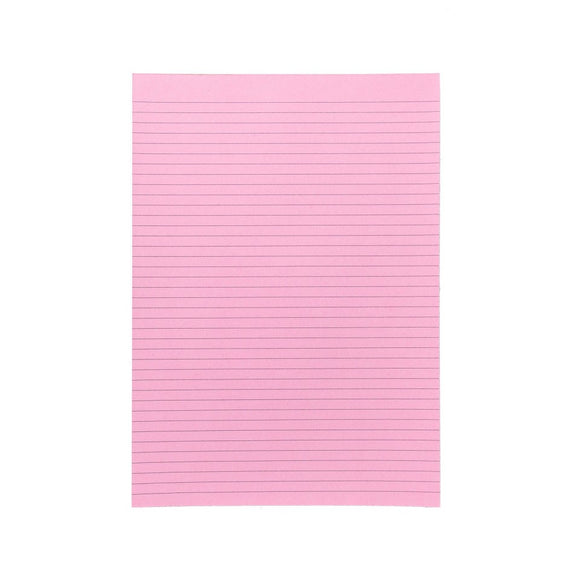 Topless Writing Pad A4 Ruled Pink  50 Leaf