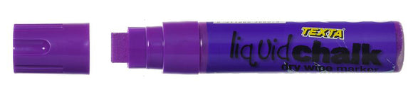 Texta Liquid Chalk Marker Dry-Wipe Jumbo Chisel Tip 15.0mm Purple
