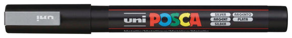 Uni Posca Marker 0.9-1.3mm Fine Silver PC-3M