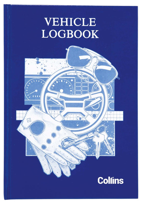 Collins Vehicle Log Book Hard Cover 44 Leaf 215x150mm