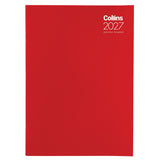 2027 Collins Diary Monthly A4 Planner - Red