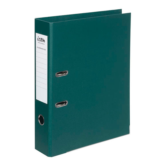 Lever Arch File FS Linen Forest Green