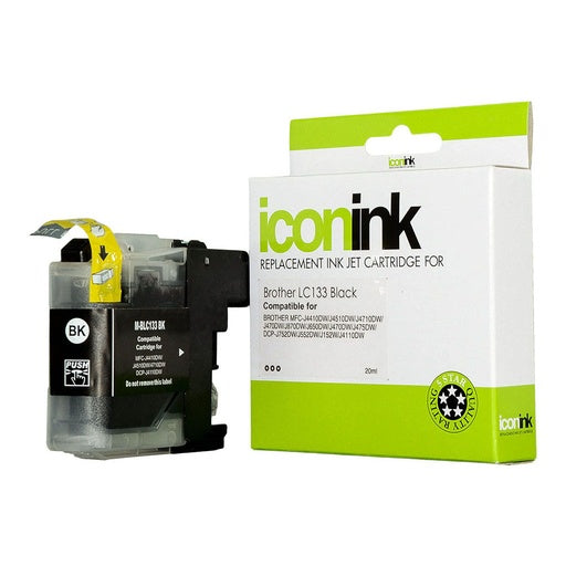 Icon Compatible Brother LC133 Hi Yield Black Ink Cartridge