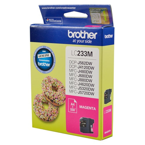 Brother LC233M Magenta Original Ink Cartridge