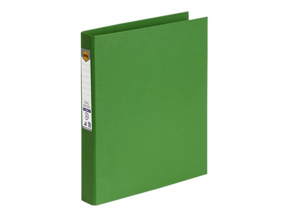 Marbig PE Linen Ring Binder A4 2D 25mm Green