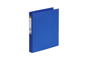 Marbig PE Linen Ring Binder A4 2D 25mm Marine