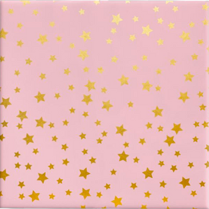 Stars Pink & Gold on Gloss