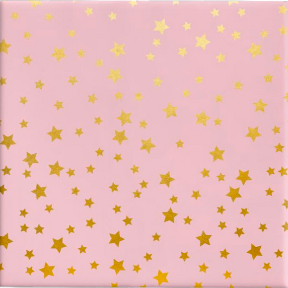 Stars Pink & Gold on Gloss