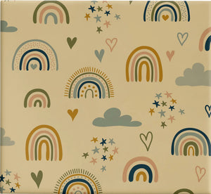 Rainbows on Kraft Wrap Earth Colours