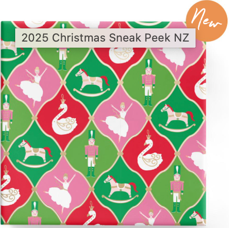 Christmas ornaments Pink Green Red on Gloss