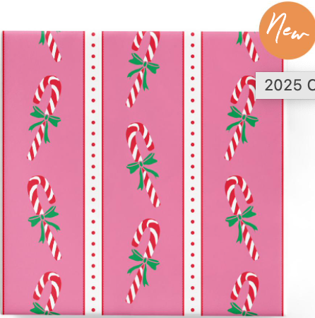 Candy Canes Pink Red Green on Gloss