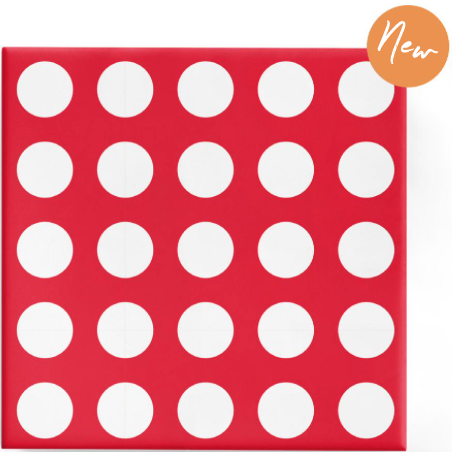 Polka Dots Red on Gloss