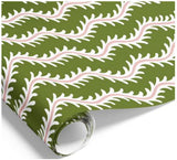Vine leaves olive-ink on matte
