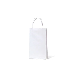 White Kraft Baby Twist Handle Paper Bags  265 H  x  160 W   /   500