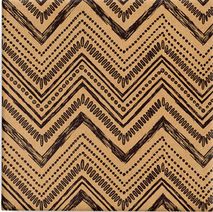 chevron sketch black on Kraft